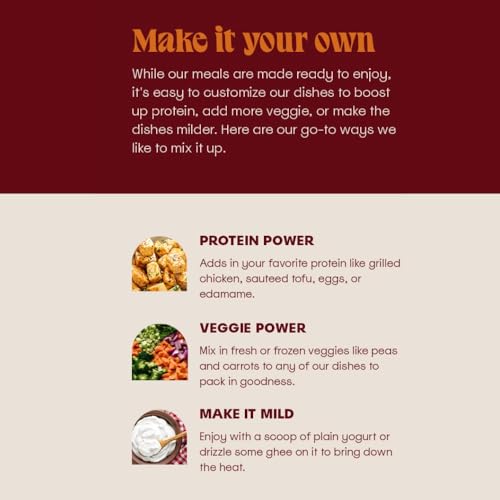 The Cumin Club Variety Pack | 8 Authentic Indian Meals | Ready in 5 Minutes, Just Add Water | All-Natural, No Preservatives | Vegetarian-Friendly