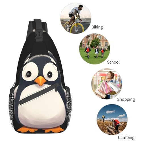 Sling Bag para hombres y mujeres con diseño Pinguino miniatura 6