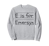 Funny Name E is for Emersyn Kindergarten Tag Kids