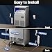 Coolski Commercial Ice Maker Machine, 150LBS/24H Ice Maker Machine with 35LBS Ice Storage Capacity, Freestanding Under Counter Ice Machine for Home Bar Office Restaurant