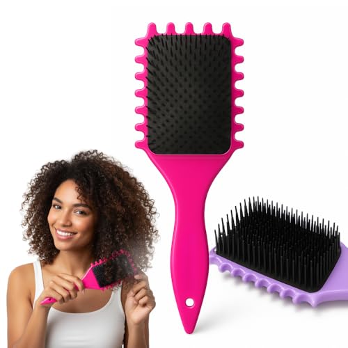 Escova Cabelo Fitagem Cachos Ondulado Finalização Profissional Raquete Wave Mechas - Ideal... Escova Cabelo Fitagem Cachos Ondulado Finalização Profissional Raquete Wave Mechas - Ideal...