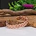Handmade Elegant Copper Bracelet for Women - Pure Copper Bracelet for Pain Relief and Stress Relief - Adjustable Entwisted Copper Bracelet to Fit many Size Wrist (knitted)