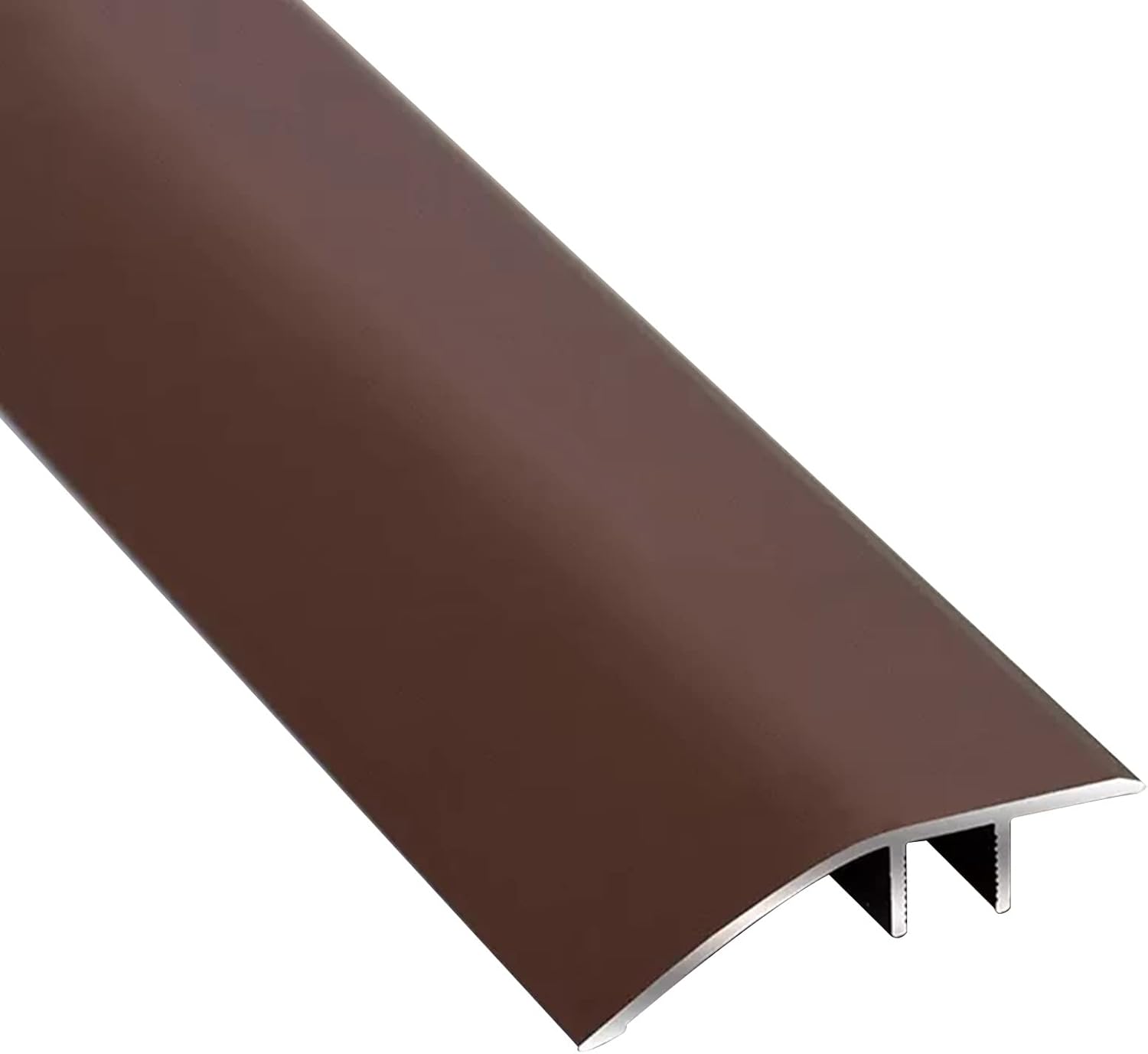 Doorway Uneven Floor Transition Strip, Aluminum Alloy Floor Transition Threshold Strip,Door Edge Trim Strip for Tile/Carpet/Vinyl Floor,Laminate Flooring Transition Strips (Color : Silver)