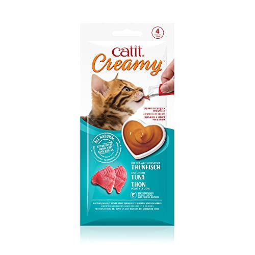 Catit Creamy Leckerei für Katzen 4 er- Pack Thunfisch