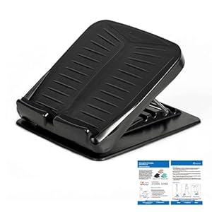 StrongTek Plastic Calf Stretch Board, Slant Board for Calf Stretching, 5-Level Adjustable Incline Board, Enhanced Ankle Flexibility, Targeted Physical Therapy, Durable with Non-Slip Surface