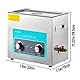 VEVOR 6 L Ultraschallreiniger, 304 Edelstahl, professionelle Drehknopfsteuerung, Ultraschallreiniger mit Heizungstimer für Schmuck, Uhrengläser, Leiterplatten, Kleinteile, zahnärztliche Instrumente