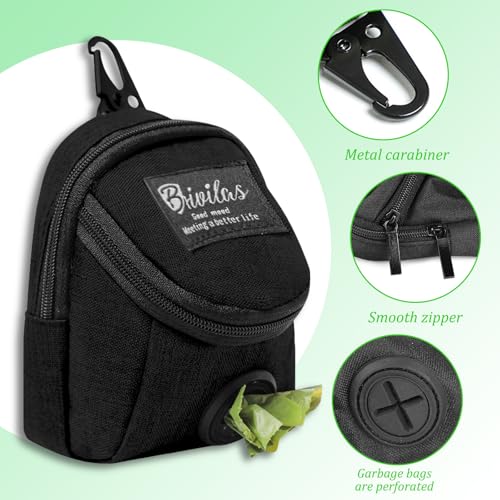 YILANJIN Leckerlitasche für Hundetraining, Kotbeutelspender für Hunde, integrierter Kotbeutelspender, Leckerlibeutel Hundeleckerli Tasche für Gassigehen Reisen Spaziergang