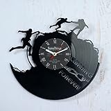 Climbing Vinyl Record Clock - Rock Climbing Gifts for Climbers Men Women Kids Boys and Girls -...