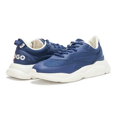 Image of Hugo Men's Running Style Sneakers with Thick Rubber Sole