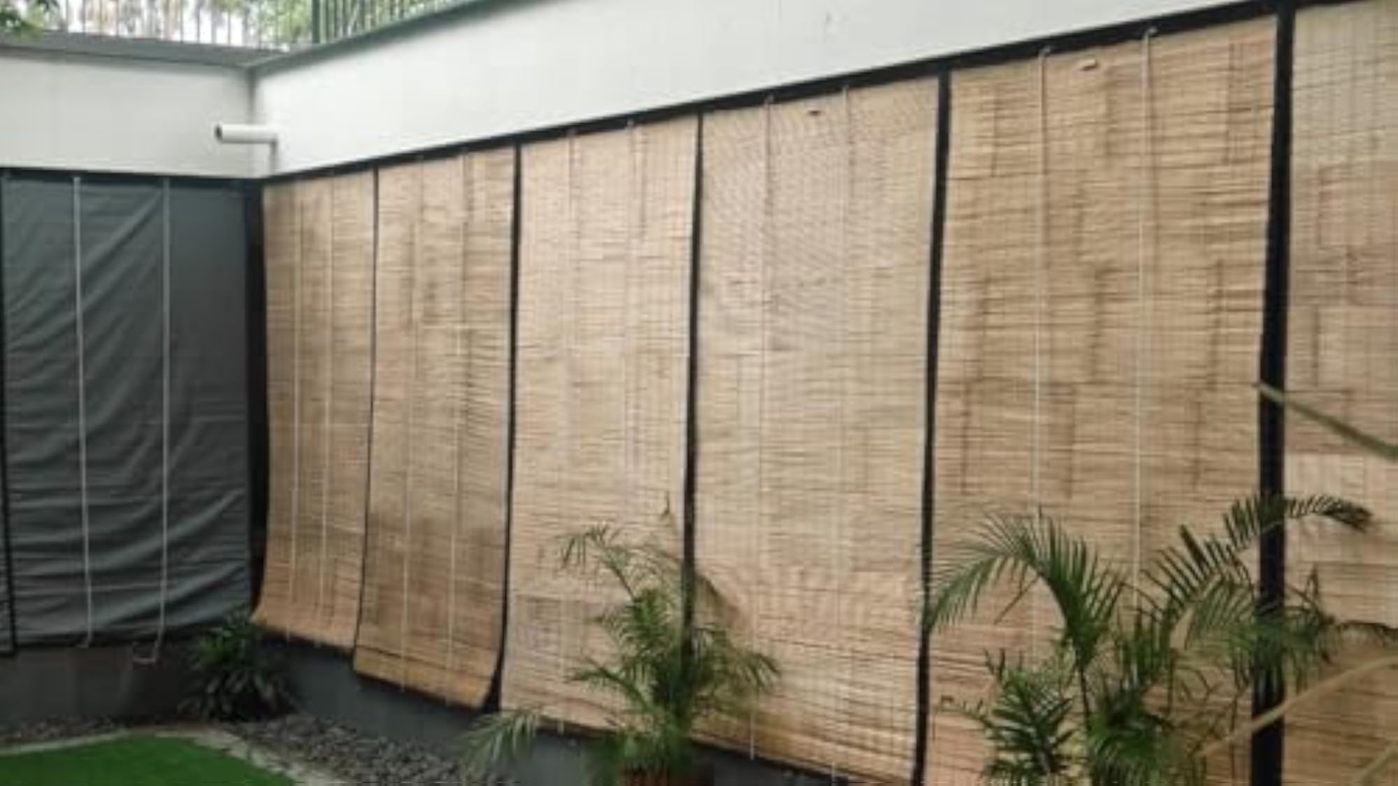 BambooAura Waterproof Bamboo Curtains, Balcony