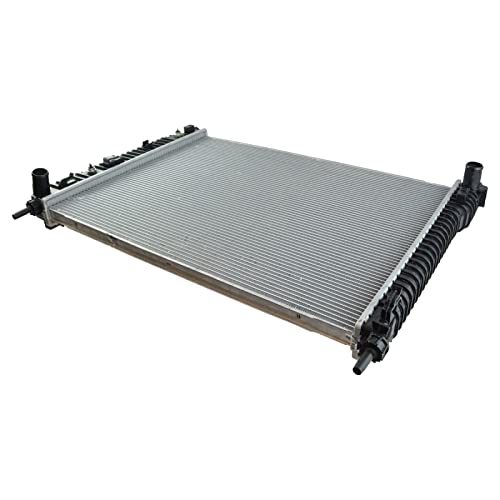 image for TRQ Radiator Assembly Aluminum Core Plastic Tank Cross Flow Compatible