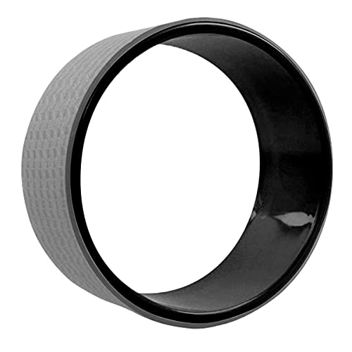 unycos - Rueda de Yoga Dharma 32 cm - Aumenta Flexibilidad y Resistencia - Rueda de Equilibrio para Aliviar Dolor y Estrés en la Espalda - Yoga Wheel, Pilates y Estiramiento (Negro) Cover