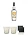 Produktbild Plantation 3 Stars White Rum Jamaica, Barbados, Trinidad 0,7 Liter + Rum Glas 1 Stück + Rum Glas 1 Stück + Schiefer Glasuntersetzer eckig ca. 9,5 cm Ø 2 Stück
