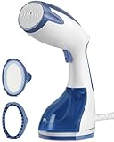 BEAUTURAL Clothes Steamer, Portable Handheld Steamer, Garment Fabric Wrinkles Remover, 30-Second Fast Heat-up, Auto-Off, Large Detachable Water Tank, Dark Blue