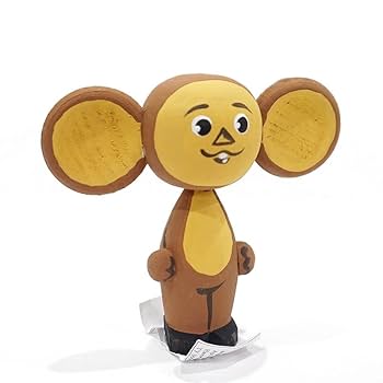 Amazon.co.jp: ロシア チェブラーシカ＆ゲーナ 木製人形セット