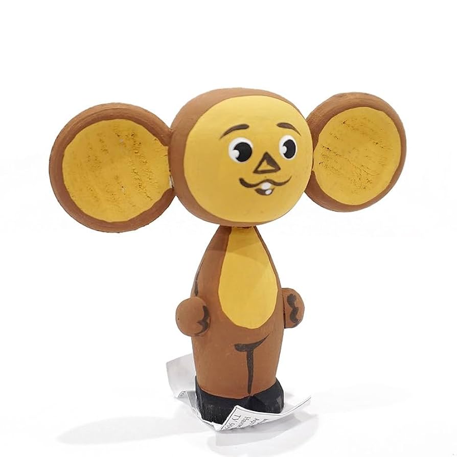 Amazon.co.jp: ロシア チェブラーシカ＆ゲーナ 木製人形セット