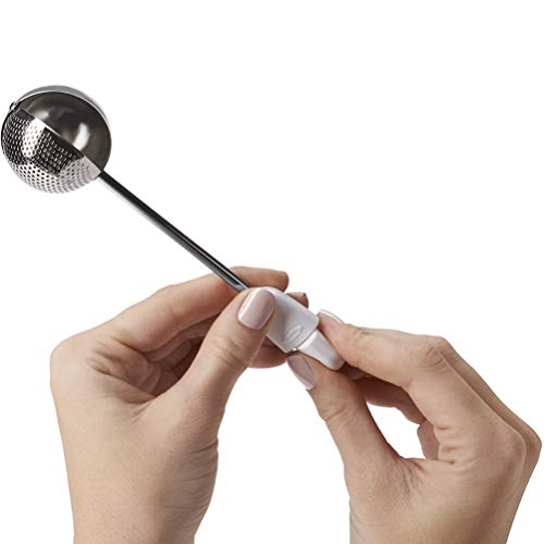 UKCOCO RotaÃ§Ã£o Infusor Bola de ChÃ¡ Esfera de AÃ§o InoxidÃ¡vel PortÃ¡til Coador de ChÃ¡ para Folha