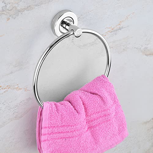 Image of Stainless Steel Towel Ring for Bathroom, Napkin Ring for Wash Basin, Towel Holder, Napkin Holder, Towel Hanger, Bathroom Aessories (Round Shape) Set-1