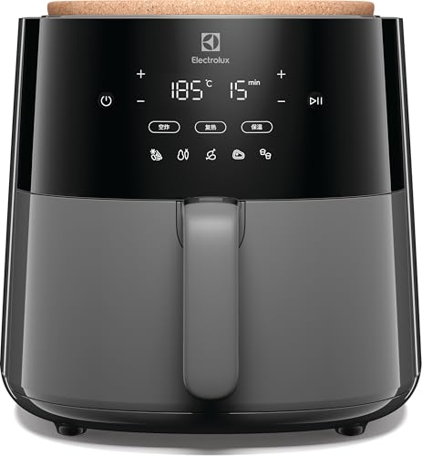 Electrolux 5L XL Digital Air Fryer with Touch Controls for Frying without Oil, Roasting, Grilling & Baking, Rapid Hot Air Technology, Dishwasher Safe Detachable Basket for Easy Cleaning, E5AF1-600P