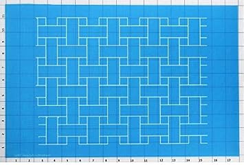 Full Line Stencil Basket Weave, Continuous E2E Quilt Template (31000)