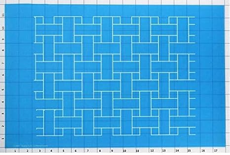 Full Line Stencil Basket Weave, Continuous E2E Quilt Template (31000)