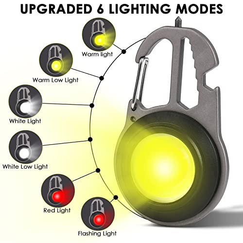ZWOOS Mini Torcia LED, Portachiavi Luce da Lavoro