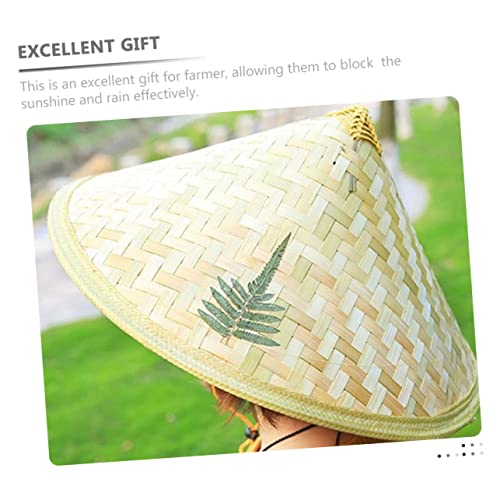 jojofuny 2pcs Woven Hats for Boys and Girls Brim Sun Block Caps Lightweight -Raining Hats for Outdoor Use for Fishing Gardening and Sun2