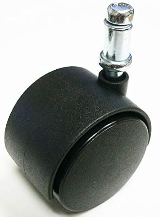 2" chair caster wheel for Ikea chair, pack of 5, hard wheel, 90 lbs rating per caster, fits Ikea chair That has Grip ring stem
