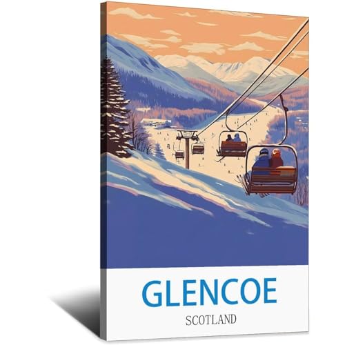 Poster Écosse Glencoe idée cadeau pour passionné de voyage