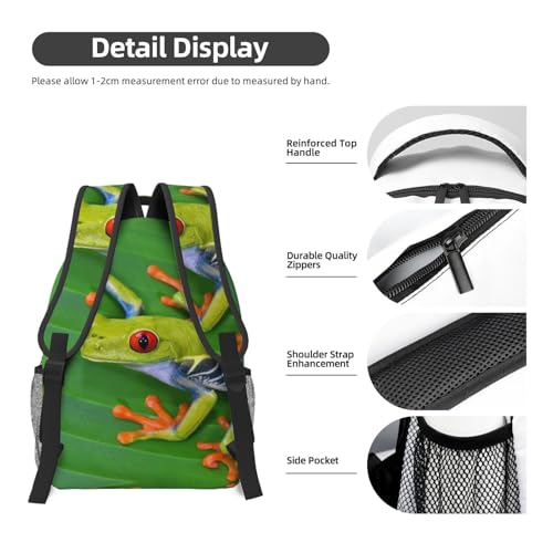 Sac à dos grenouille noir étanche pour école et filles - 5