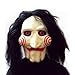 Máscara Saw Jigsaw con Pelo sintético + Corbata de moño + Guantes...