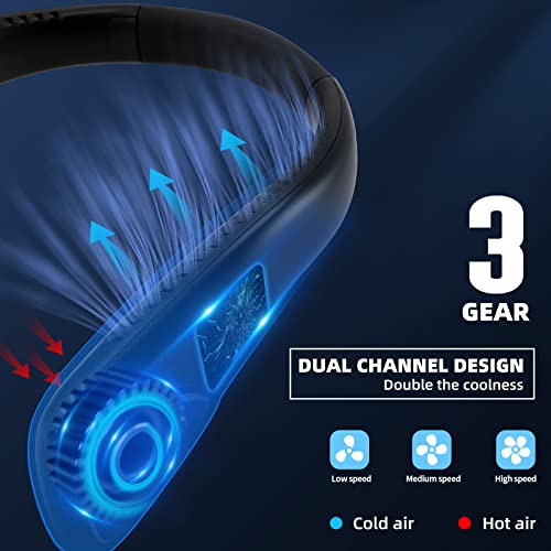 Kakashi Portable Neck Fan Rechargeable-6000Mah Bladeless Operated Wearable Personal Fan, 360°Cooling Leafless Usb Fan With 3 Speeds, 10H+ Working Hanging Around Neck Fans For Travel Outdoor #TOP3