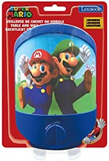 LEXIBOOK NLJ20NI Nintendo Super Mario Night Children's Room, Soft Light, Battery Operated