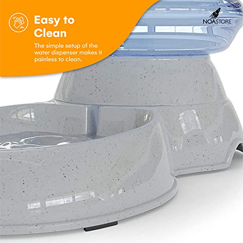 Noa Store Automatic Pet Water Dispenser | 1 and 3 Gallon Cat Water Dispenser and Cat Food Dispenser, H20, BPA-Free… - Image 6
