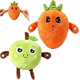 Douce en Forme de Fruit, 2PCS Peluche Musicale À Induction Fruit, Interactive...