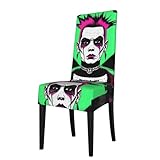 YYHHAOFA La housse de chaise de salle à manger imprimée est conçue avec trois couches de protection pour bloquer les boissons huileuses, résister aux rayures des animaux de compagnie et à la peinture des enfants
