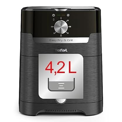 Tefal Easy Fry & Grill Classic Heißluftfritteuse, 2-in-1 Technologie (Air Fryer und Grill) XL, 4,2 Liter für 6 Portionen, 1550 Watt, energiesparend, ohne Öl, gesunde Fritteuse, schwarz, EY5018 – Bild 6