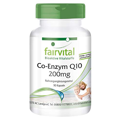 Co-enzym Q10 200mg per capsule - HOOG GEDOSEERD - VEGAN - 90 capsules - ubiquinon, CoQ10, ubichinon-10 - voedingssupplement