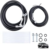 Rear AC Line Set SU33468 Replacement Lines Air Conditioning Line for Chevy Suburban Cadillac Escalade ESV GMC Yukon XL 2007 2008 2009 2010 2011 2012 2013 2014 Rear Aux AC Hose Kit Long wheelbase SUV