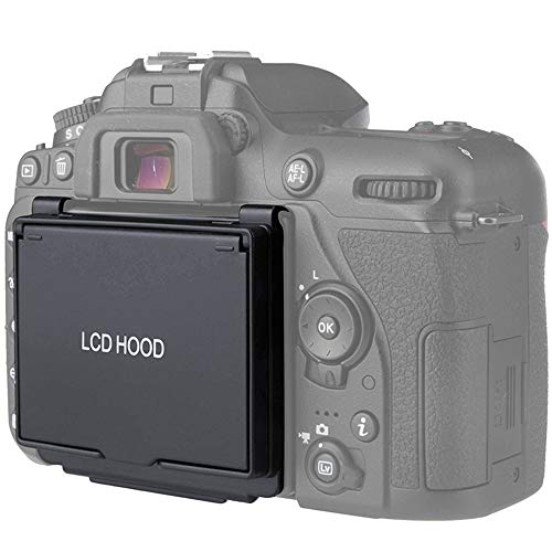 Protector de pantalla para Nikon D7500 y parasol LCD para cámara 7