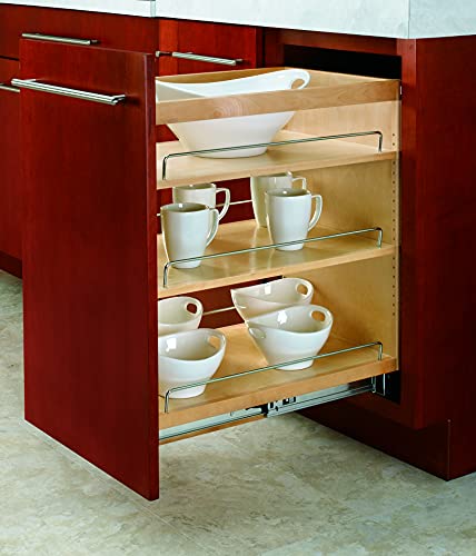 Image of Rev-A-Shelf Pullout Kitchen Cabinet Organizer, Min Cabinet Opening 14.5 inch W