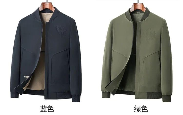Veste à col de baseball pour homme style décontracté de mi-saison - 6