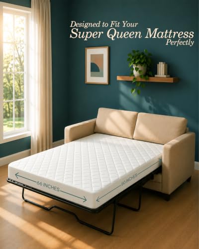 Image of Quilted Fitted Mattress Pad, Super Queen Mattress Protector Topper with Deep Pocket Stretches up to 16 Inches, Machine Washable Mattress Cover by Utopia Bedding (White)