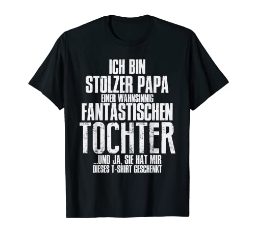 Stolzer Papa einer fantastische hija Bester Dad der Welt". Camiseta