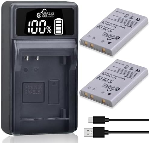 Chargeur Secteur + Allume-cigare Pour Nikon Coolpix 5900, 7900, P4 (batterie EL5)