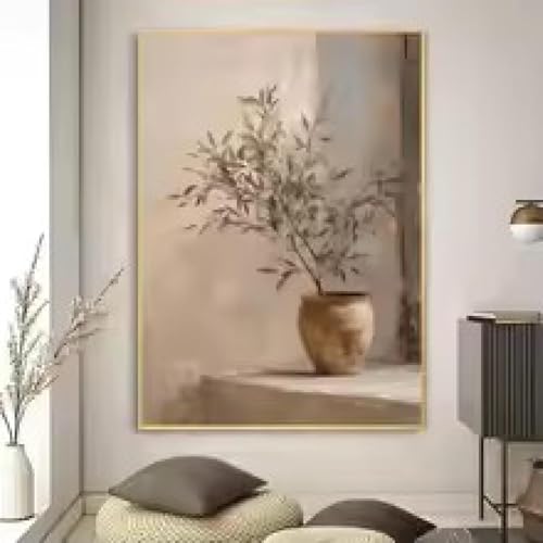 Impressions sur toile vase floral haut de gamme 60 x 80 cm