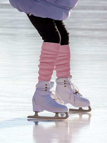 image for Shihanee Winter Fleece Lined Leg Warmers for Women Knit Long Leg Warme