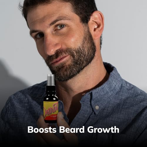 Detroit Grooming Co. Spray para crescimento da barba – Aumenta o crescimento da barba com biotina, B