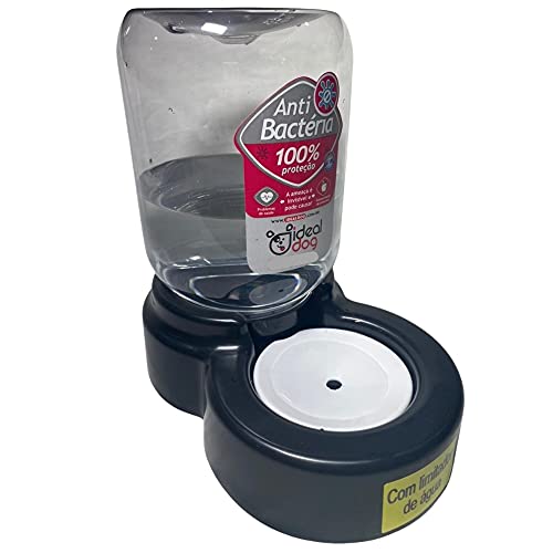 Bebedouro Pet C/Limitador Automático Para Cães E Gatos 3L Ideal Dog Cor:Preto