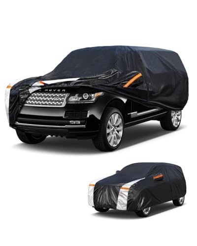 Large SUV Car Cover for Land Rover Range Rover Long 2014-2026 100% Waterproof All Weather, Heavy Duty Outdoor Full Exterior Covers Rain Sun Wind UV Protection.